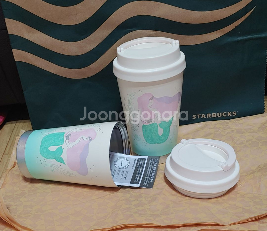 새상품)스타벅스SS 엘마 애니버서리 핑크텀블러355ml--4