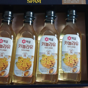 스팸선물세트중 남은 카놀라유 판매