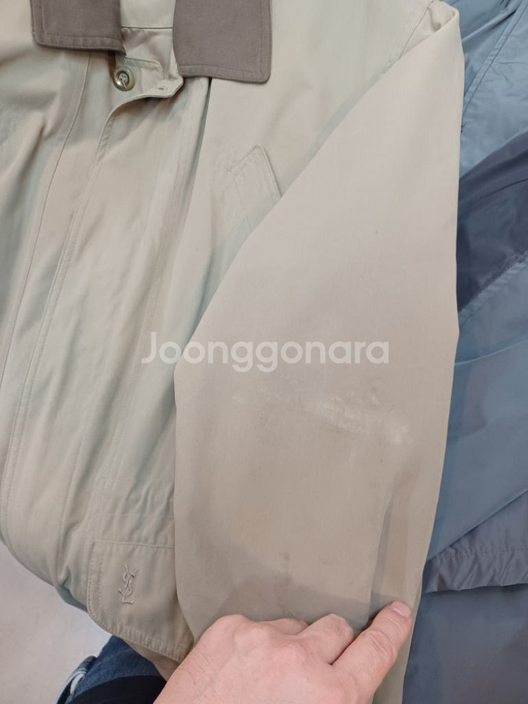 입생로랑 올드스쿨 사파리 헌팅 자켓 올리브카키 95--8