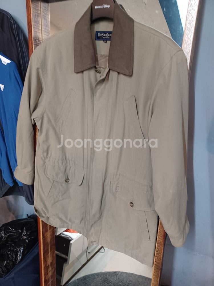 입생로랑 올드스쿨 사파리 헌팅 자켓 올리브카키 95--7