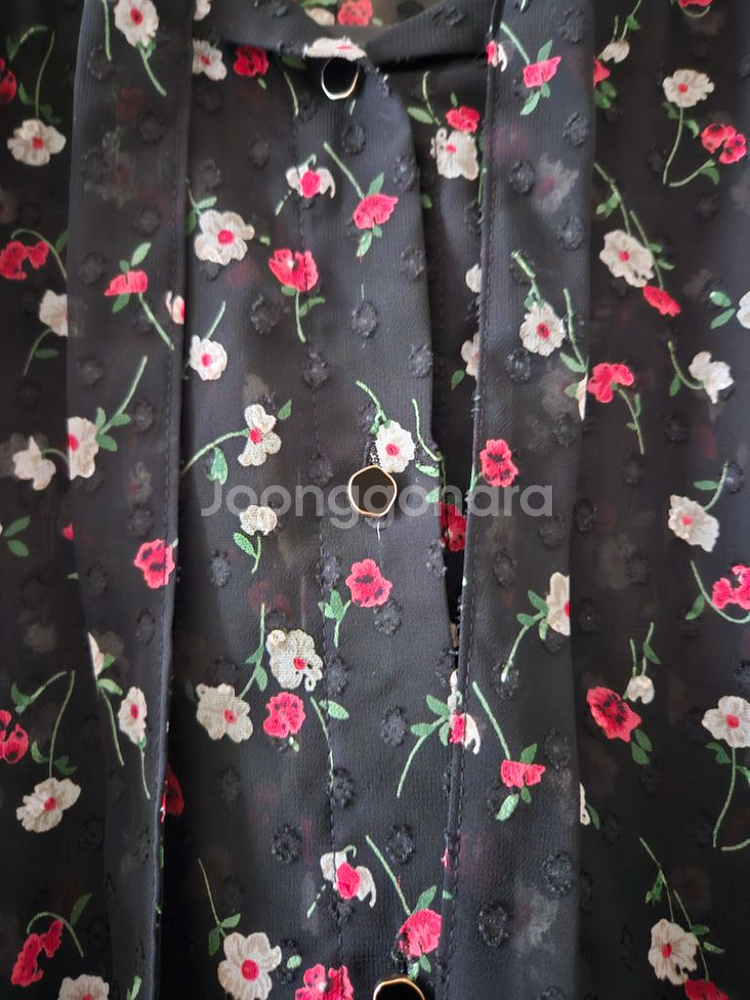 (택포)임블리 도트속에 플라워 블라우스--6