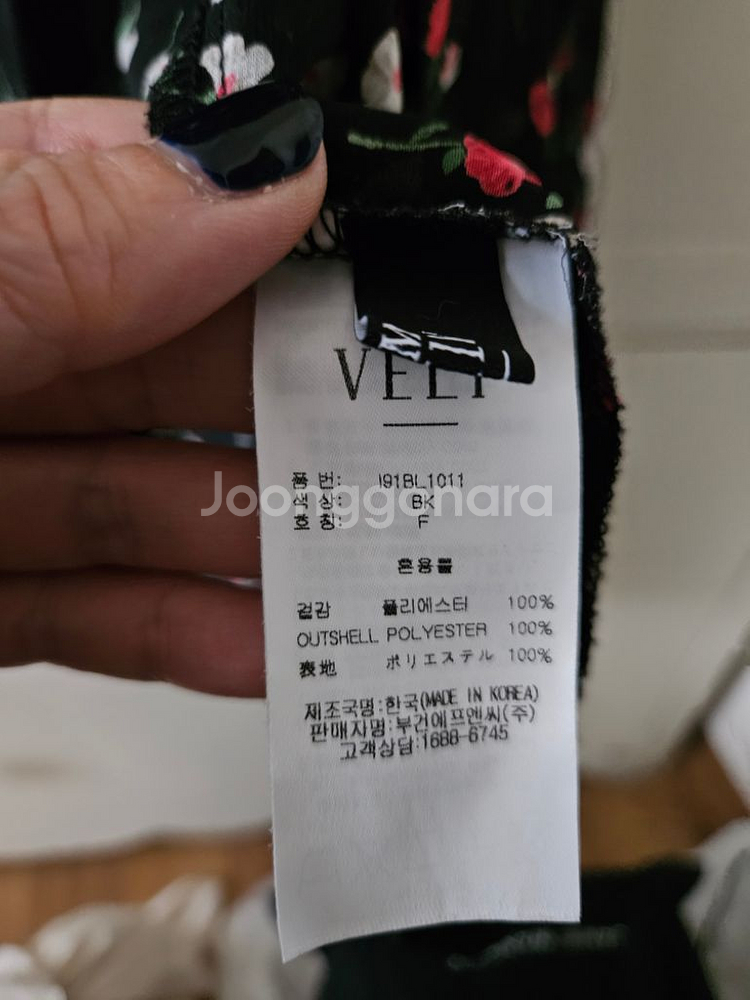 (택포)임블리 도트속에 플라워 블라우스--8