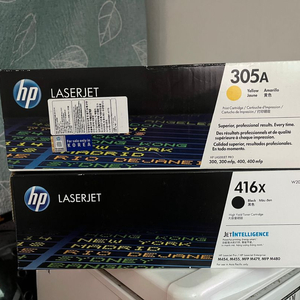 hp 정품토너 305a yellow 미개봉 새상품