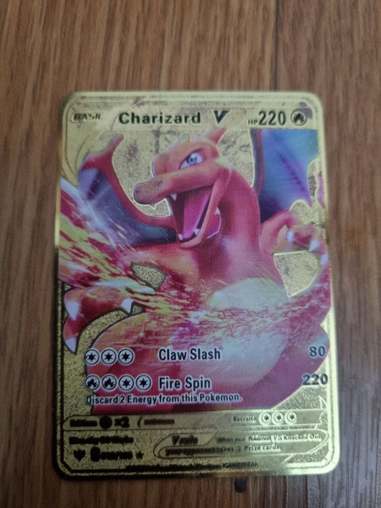 포켓몬카드 리자몽v골드메탈 카드팝니다 극희귀 | 중고나라 - 안심되는 중고거래