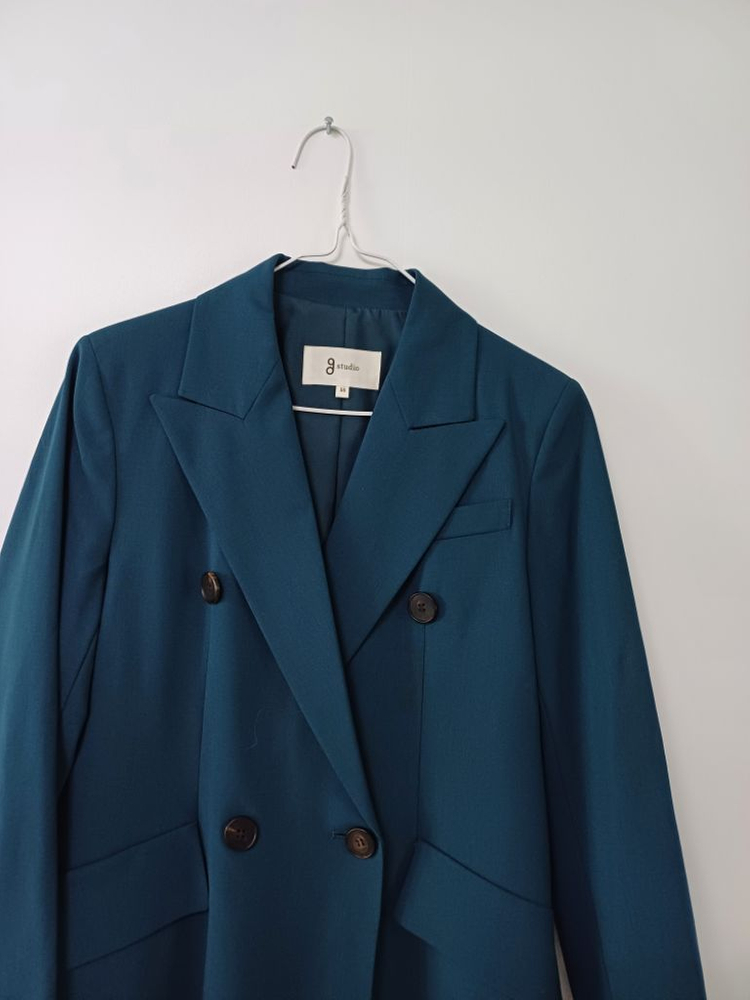 여성 지스튜디오 봄.가을 간절기 더블 울자켓(스판90) 이미지