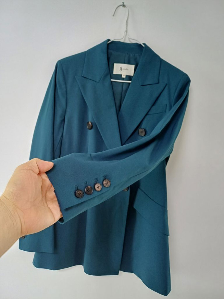 여성 지스튜디오 봄.가을 간절기 더블 울자켓(스판90) 이미지