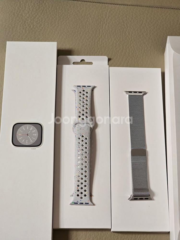 애플워치8 실버 알루미늄 41mm GPS모델--6