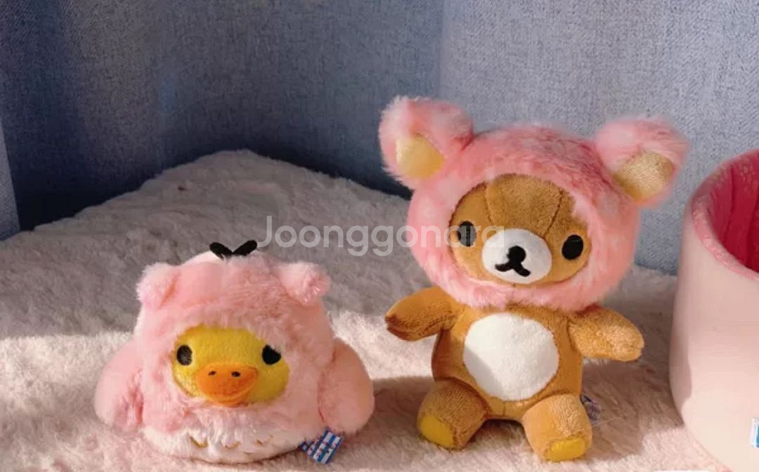 고전 딸기 케이크 리락쿠마 토리 인형--1