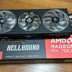 파워컬러 헬하운드 라데온 RX 7800 XT 16GB