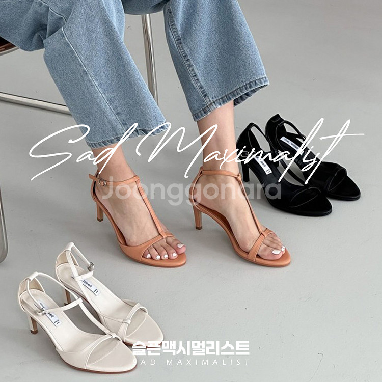 230~250 오픈토 T스트랩 샌들 힐 3컬러_0025--4