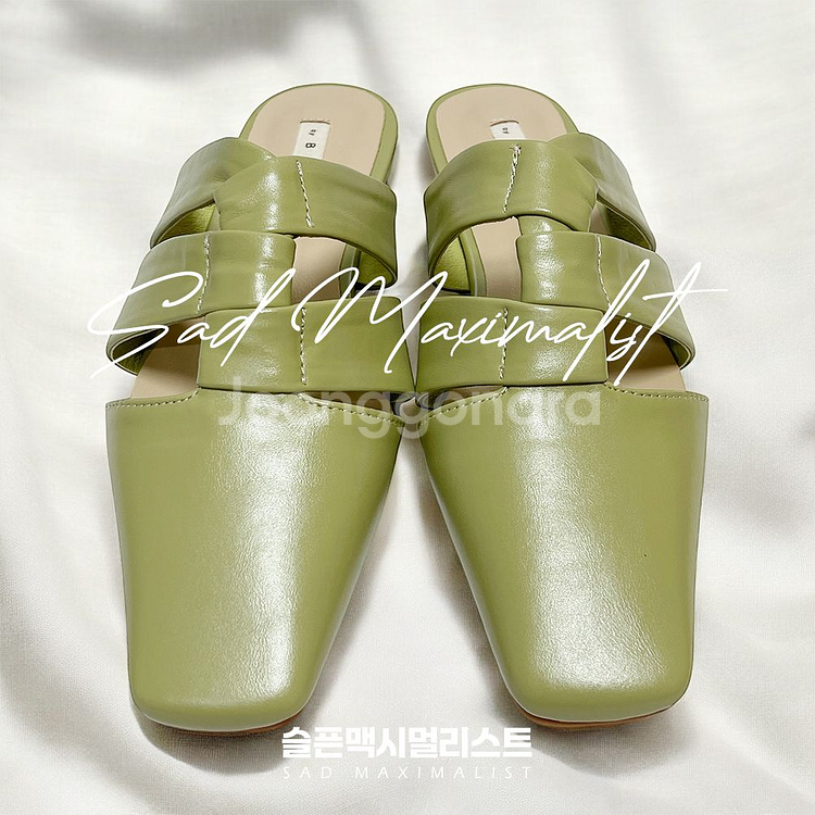 230 240 꼬임 스퀘어 뮬 블로퍼 슬리퍼_0127--3