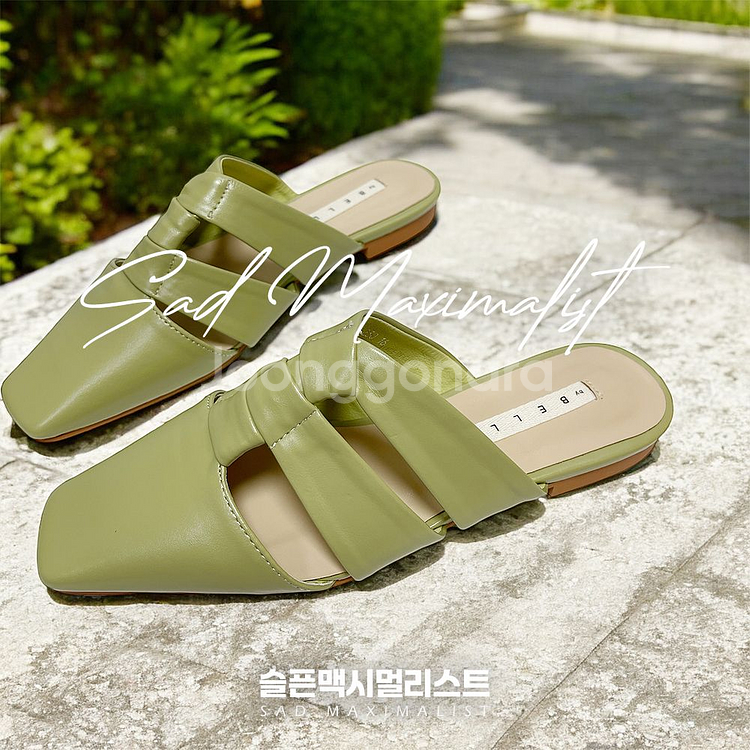 230 240 꼬임 스퀘어 뮬 블로퍼 슬리퍼_0127--2