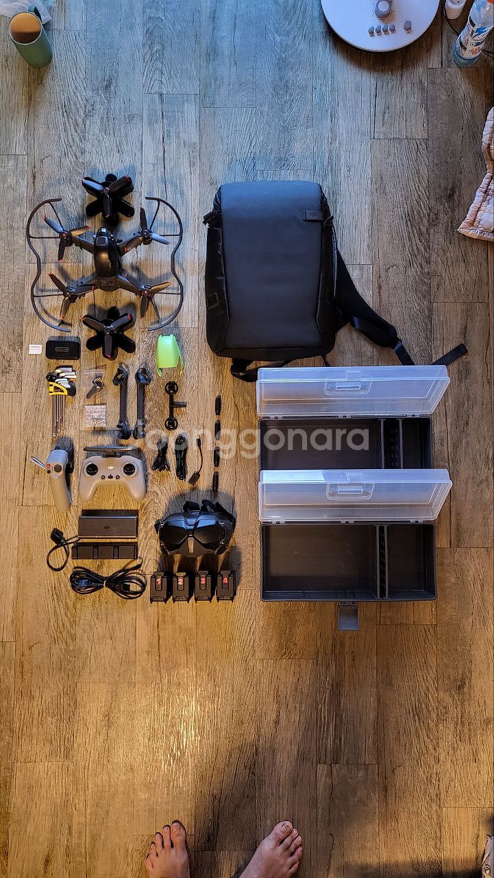 Dji fpv 드론 팝니다(배터리 4개)--4