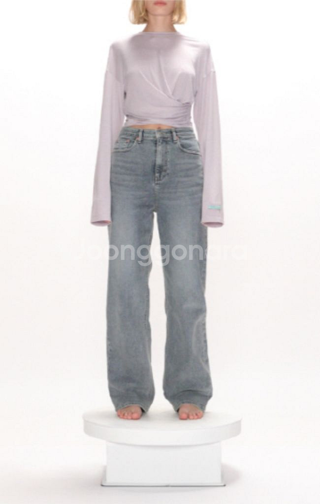 21 F/W 인스턴트펑크 드레이프 롱슬리브 라벤더 긴팔--2