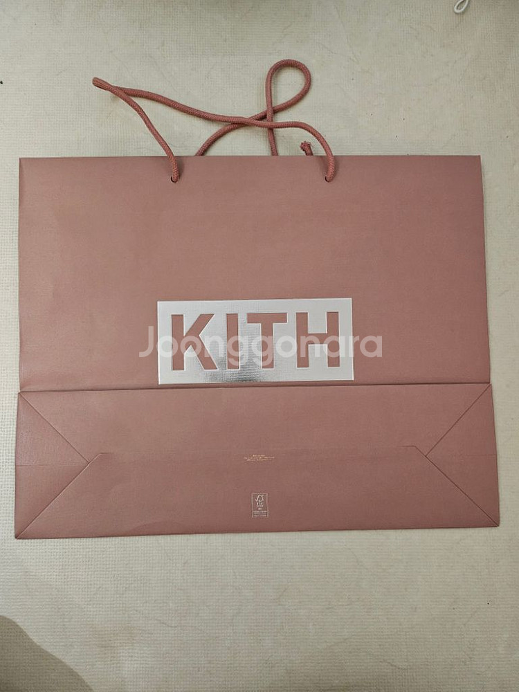 KITH 파리 핑크 쇼핑백 L사이즈--1
