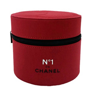 새제품 CHANEL 까멜 N1 원형 파우치(레드)