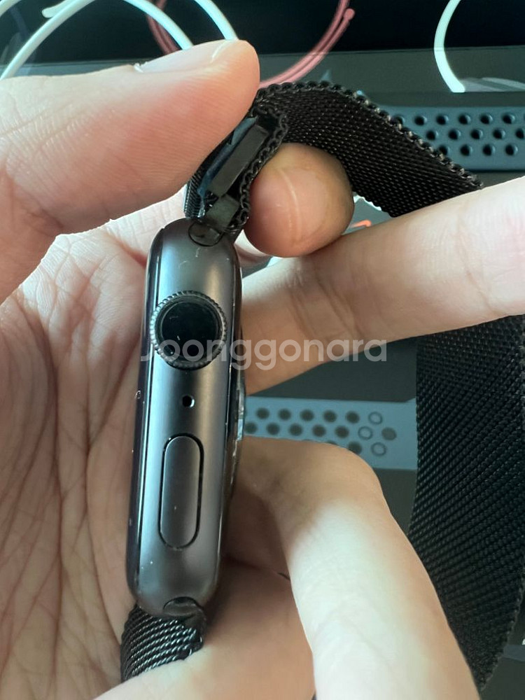 (배터리 성능100퍼)애플워치 6 나이키 44mm 풀박--3