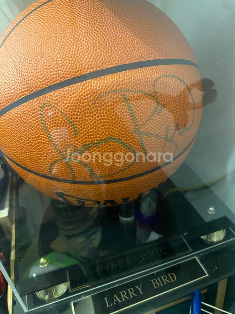 스팔딩 NBA 공인구 가죽 래리버드 사인볼--3