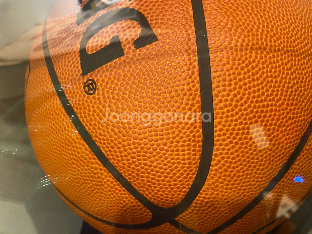 스팔딩 NBA 공인구 가죽 래리버드 사인볼--1