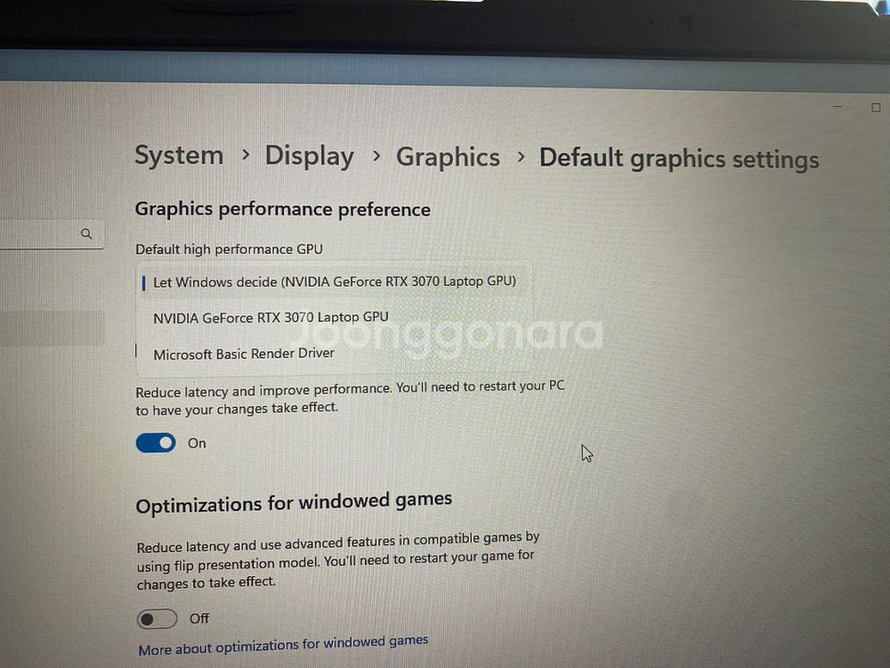 아수스 고사양 게임용 노트북 17인치 5800H RTX--5