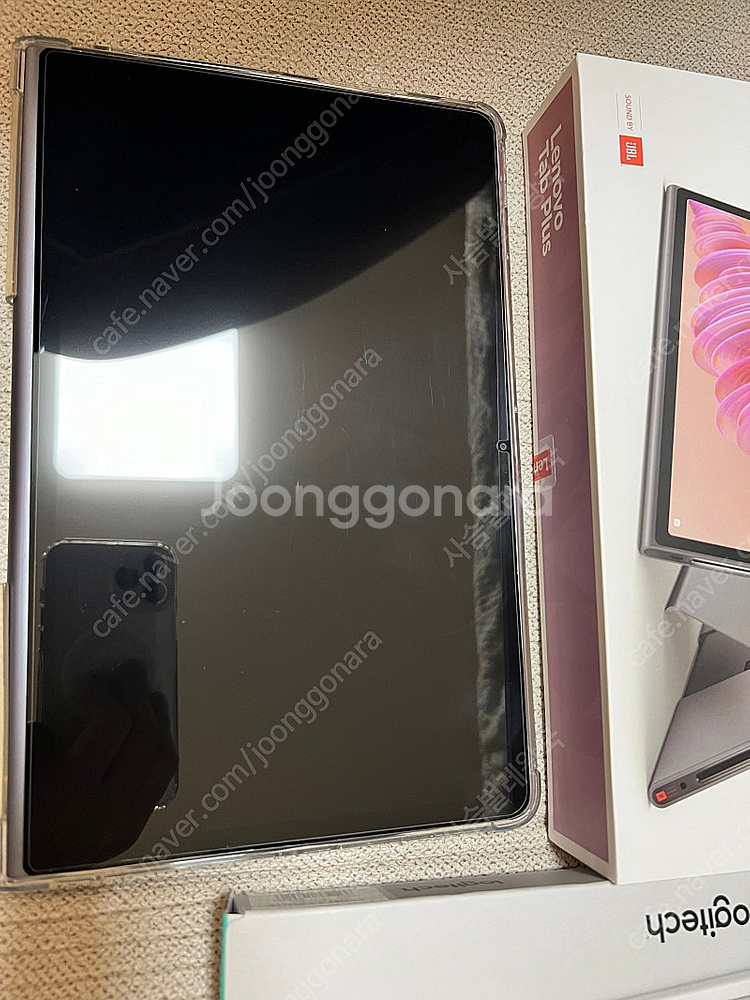 레노버 탭 플러스 128gb s급 + 로지텍 k380--1