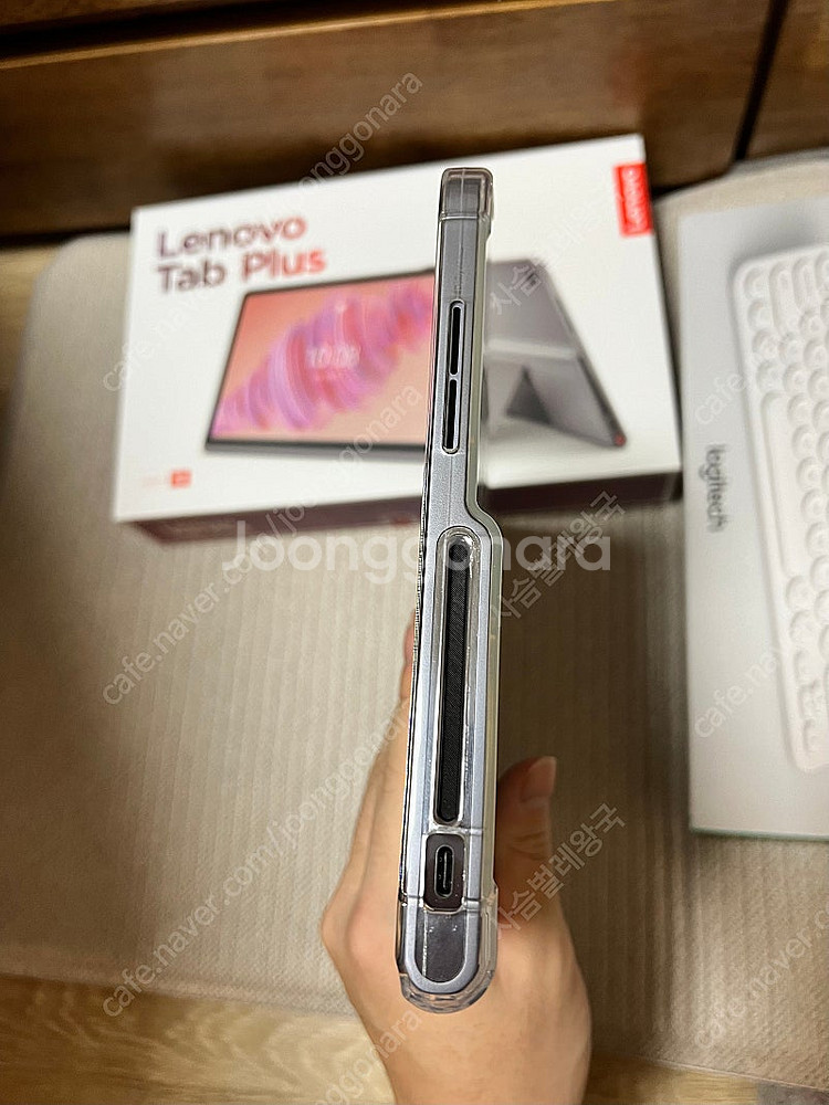 레노버 탭 플러스 128gb s급 + 로지텍 k380--4
