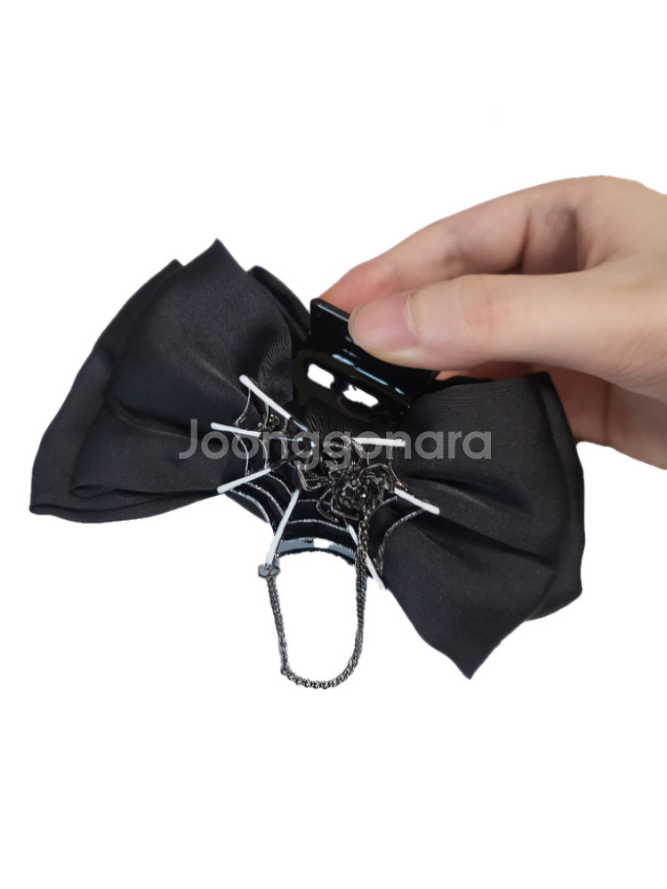 고딕 거미줄 체인 헤어집게 고스로리 흑계 지뢰계 펑크--1