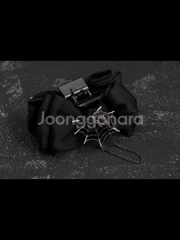 고딕 거미줄 체인 헤어집게 고스로리 흑계 지뢰계 펑크--7