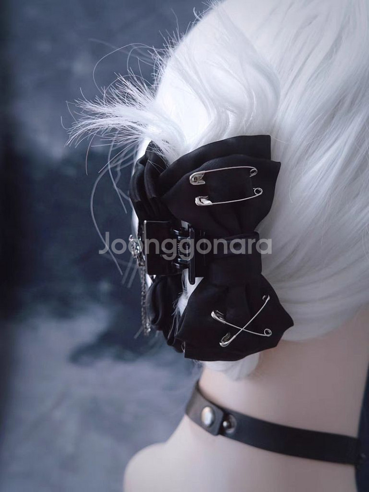 고딕 거미줄 체인 헤어집게 고스로리 흑계 지뢰계 펑크--1