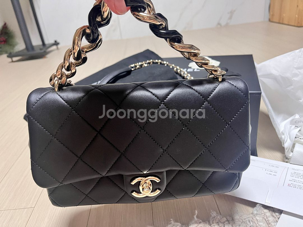샤넬시즌플랩백2-3번실착 상태좋아요 정품 풀박스--2