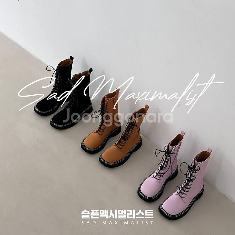 230~250 컬러 레이스업 미들 부츠 2컬러_0141--1
