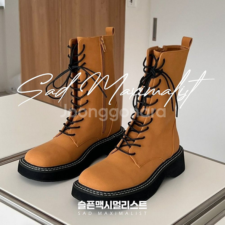230~250 컬러 레이스업 미들 부츠 2컬러_0141--3