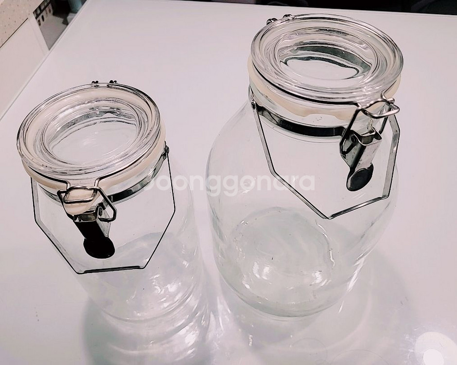 일본 셀러메이트 손잡이 밀폐 유리병(2L,4L)/과실주--3