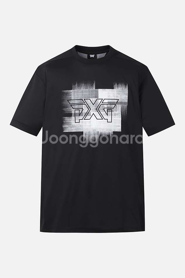 PXG 로고 프린트 남성 반팔 티셔츠--0