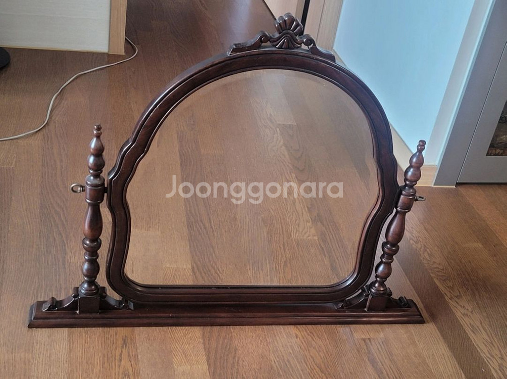 미라지가구 침대 풀셋트(침대+협탁+3단와이드콘솔서랍장화--5