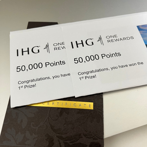 IHG 포인트 바우처 판매 합니다(10만 포인트)