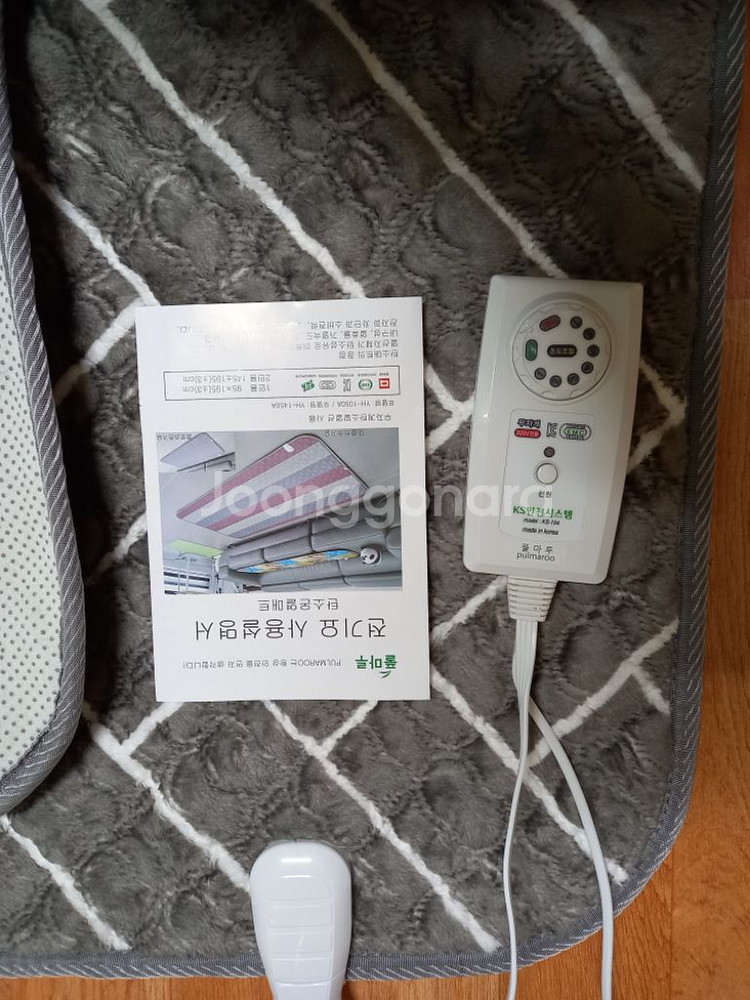 국산고급형 풀마루전기장판 미끄럼방지극세사탄소온열매트--1