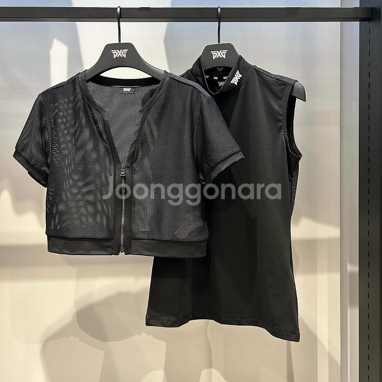PXG 여성 2 in 1 하이넥 슬리브리스--1