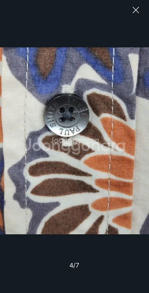 (M)폴스미스 플라워 셔츠 꽃무늬 패턴 남방 캐주얼--3