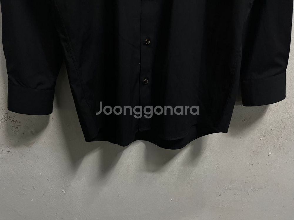 95 MANHATTAN 스판 블랙 셔츠 남방--2