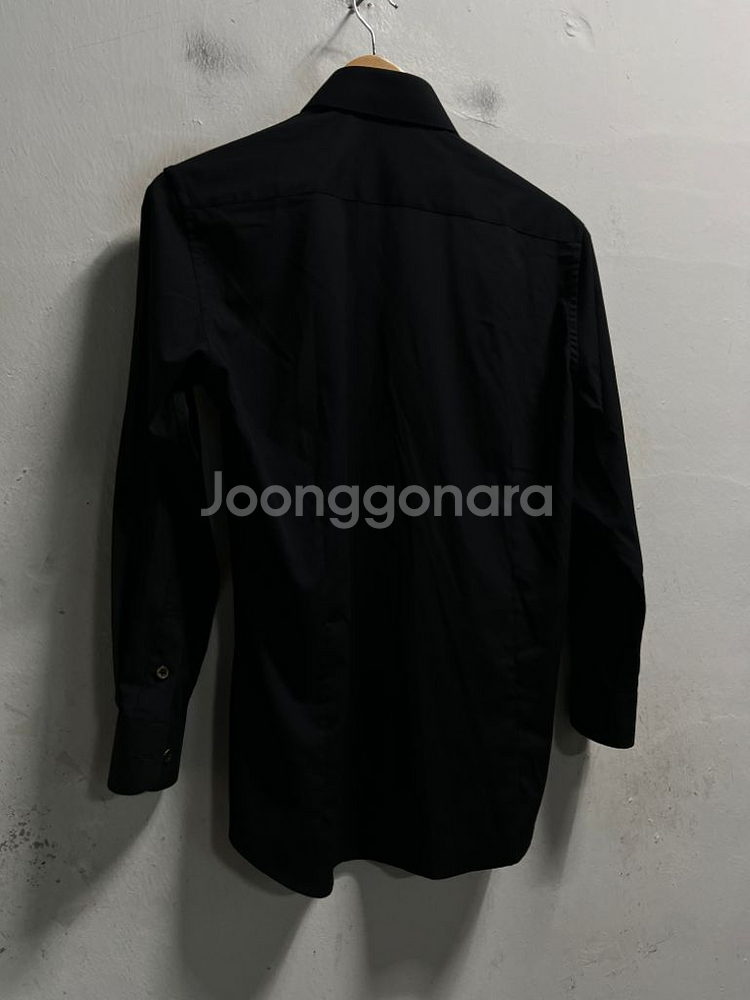95 MANHATTAN 스판 블랙 셔츠 남방--4