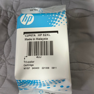 (미사용) C2P07A HP 62XL 3색 정품 잉크