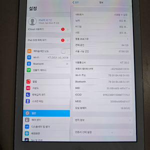 아이패드에어1 셀룰러 64GB