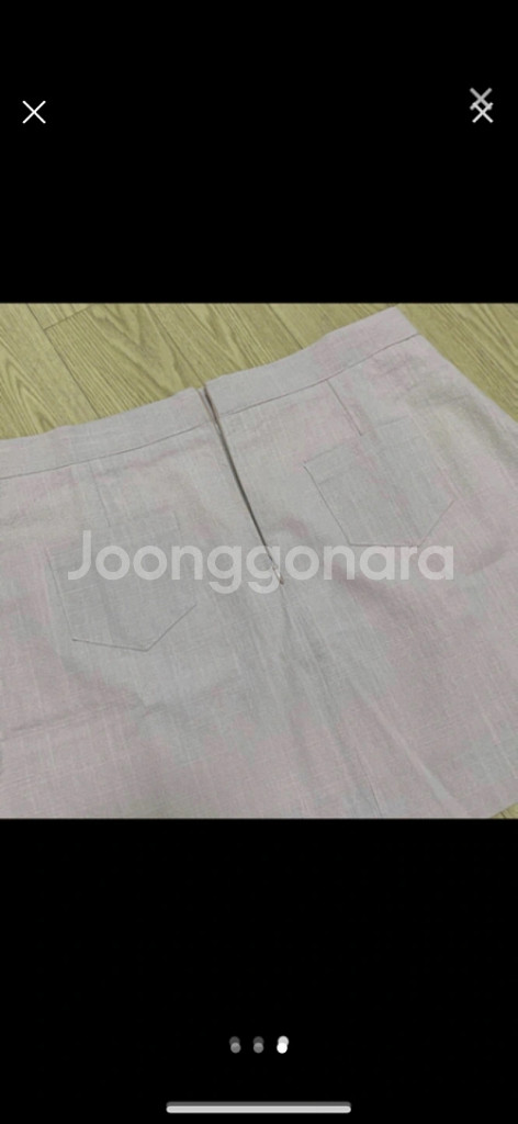 3XL 린넨 랩스커트--2
