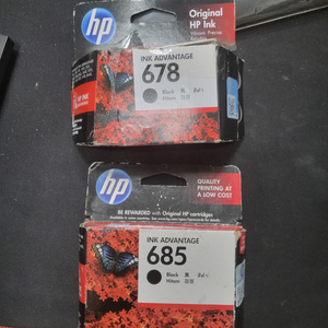 hp678과685 흑백잉크정품입니다