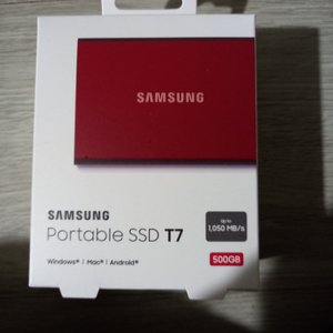 미개봉 삼성 T7 외장 SSD 500GB