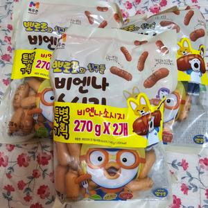 목우촌 뽀로로 비엔나 소세지 270g x2 총6개일괄