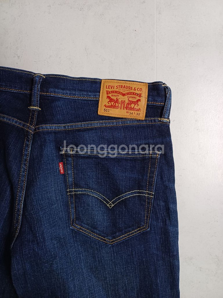 남성 리바이스 511 데님 일자청바지 (사방스판34)--1