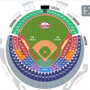 9/22 두산 LG 잠실 3루 레드석 121블럭 2연석