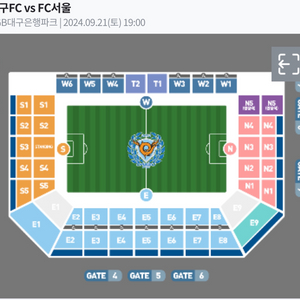 (정가이하) 오늘 대구fc vs fc서울 4연석